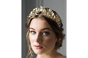 Gold Crown Headband: Regal Elegance for the Bride