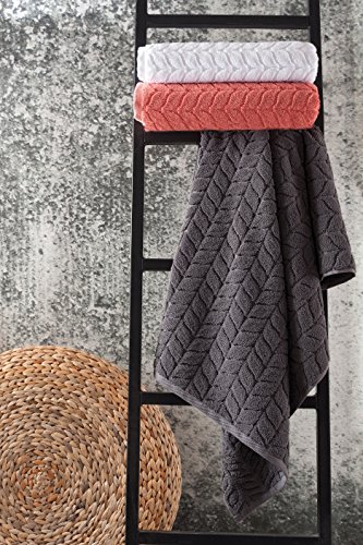 Bagno Milano Turkish Bath Towels, Soft Plush Jacquard Luxury Bath Towels thumb #3