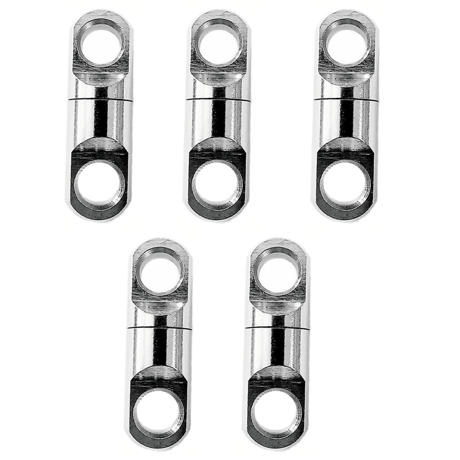 5Pcs Metal Fishing Swivels Ball Bearing Hook Connector Heavy Duty Cylindrical Swivel for Saltwater Fishing(23 * 6.0 * 3.1mm)