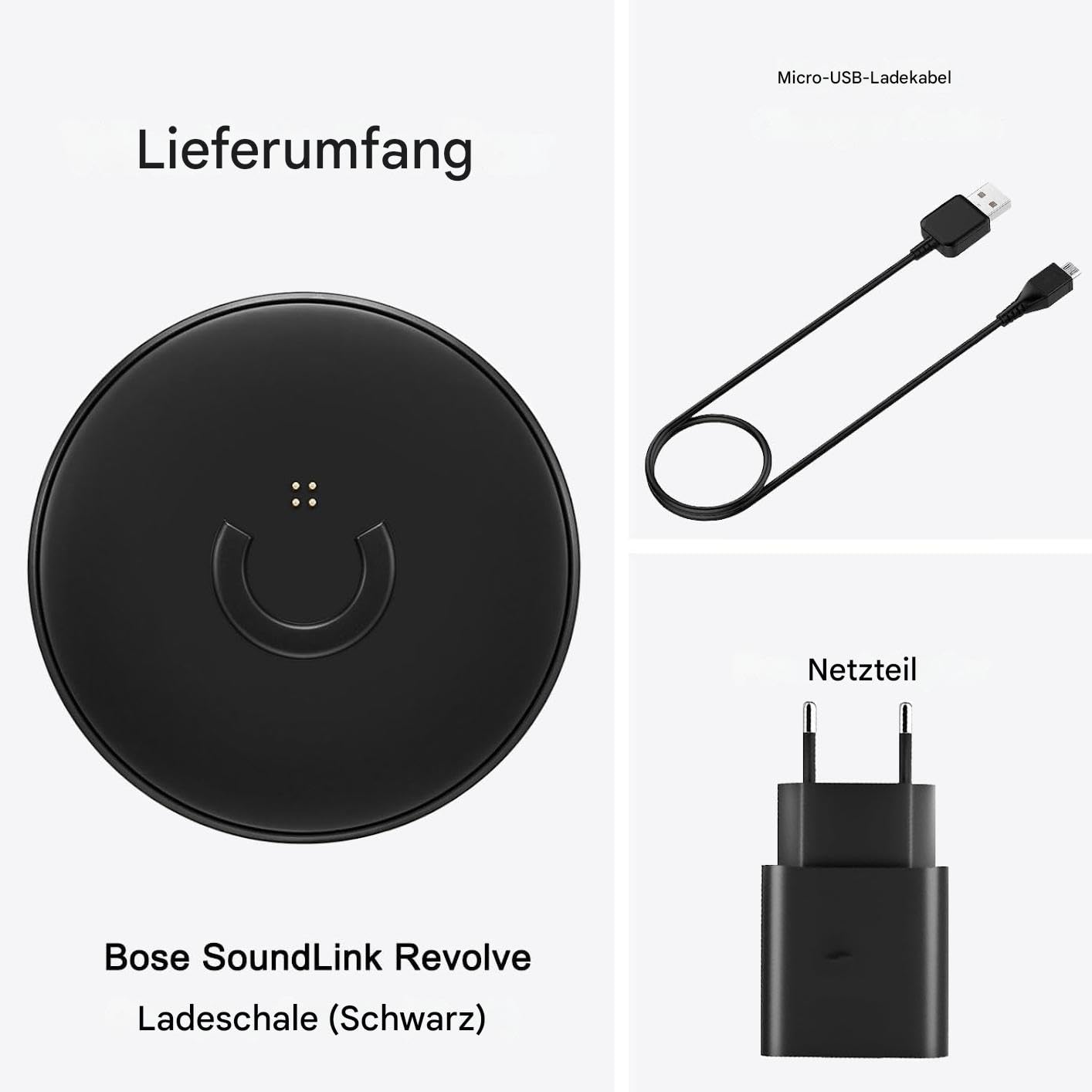 Station de charge pour Bose SoundLink Revolve, station de charge pour SoundLink Revolve+, adaptateur de charge pour haut-parleurs Bluetooth Bose SoundLink Revolve II et SoundLink Revolve II+, câble