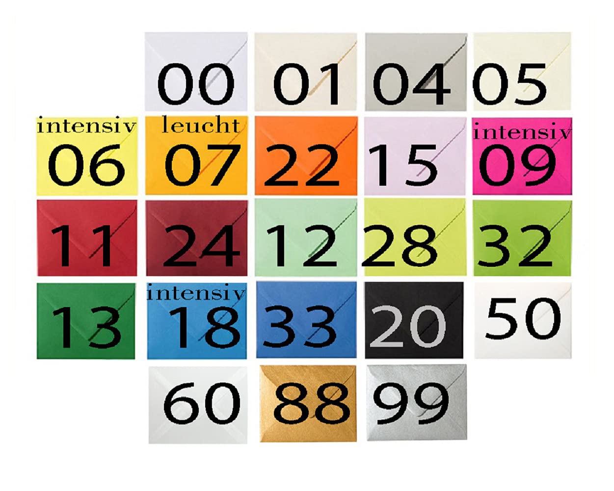 Mini sobres 60x90 mm para tarjetas de visita en color Burdeos 250 sobres