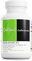 Vista 1 de DAVINCI Labs Hair Effects - Suplemento dietético para apoyar el crecimiento saludable del cabello y la piel* - con biotina, zinc, cobre, palma enana