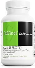 DAVINCI Labs Hair Effects - Dietary Supplement to Support Healthy Hair Growth and Skin* - with Biotin, Zinc, Copper, Saw Palmetto and Grape Seed Extract - Gluten-Free - 90 Vegetarian Capsules