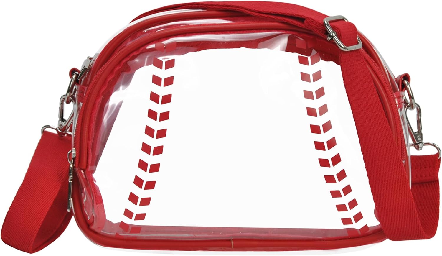 Sport Theme Crossbody Purse Vegan Leather Shoulder Bag for Women, Functional Handbag with Adjustable Strap for Game Day - Image 3