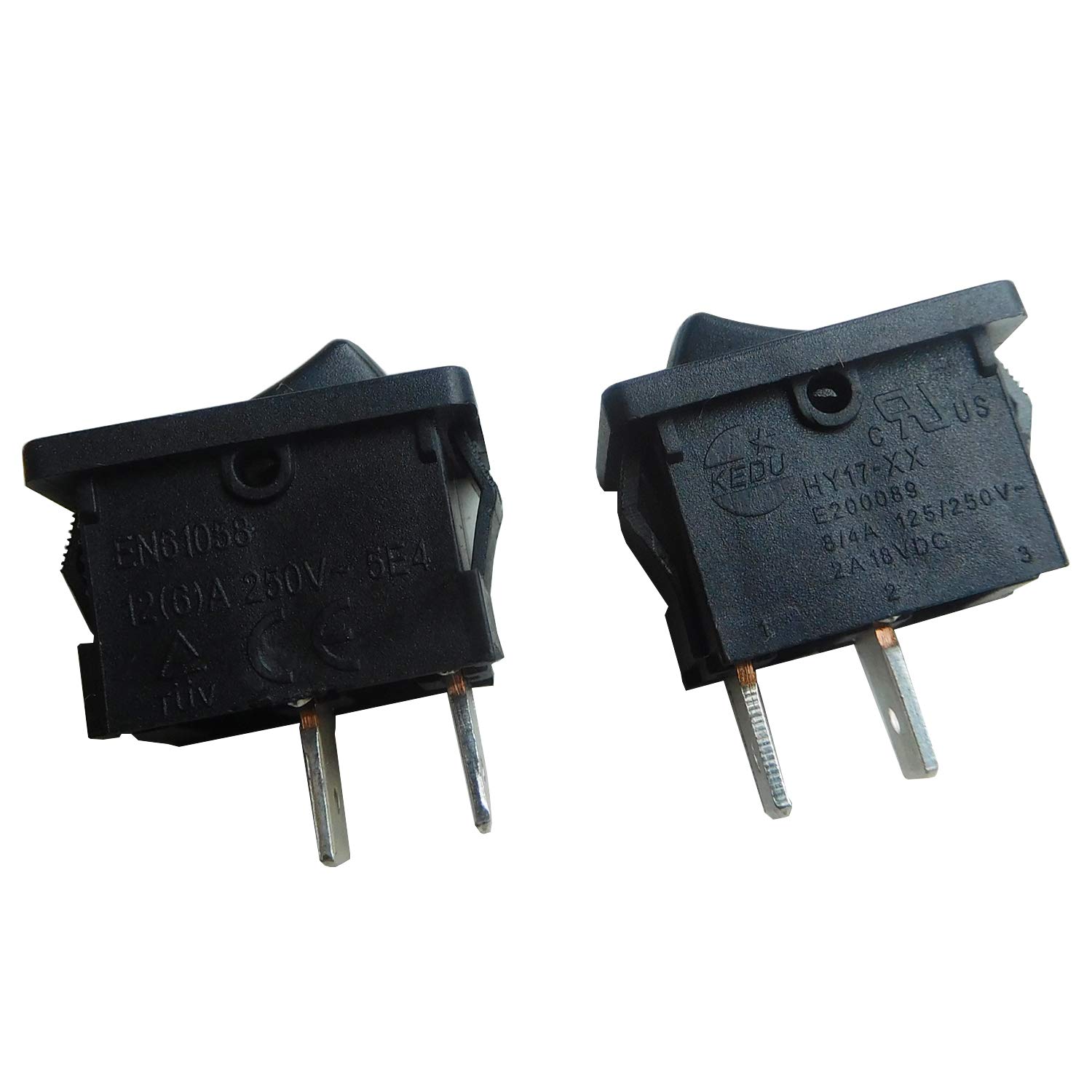 HY17-XX 2Pins 8/4A 125/250V Electric Pushbutton Switches