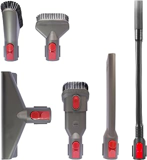 Flexible Crevice Tool and Vacuum Attachments for Dyson V7 V8 V10 V11 V15 Perfect for Dryer Vent, Car Detailing and Corners Cleaning - Household Cleaning Kit (Attachment and Flexible Crevice Tool)
