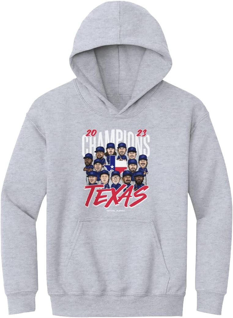 500 LEVEL Texas Baseball World Champions 2023 Kids Hoodie