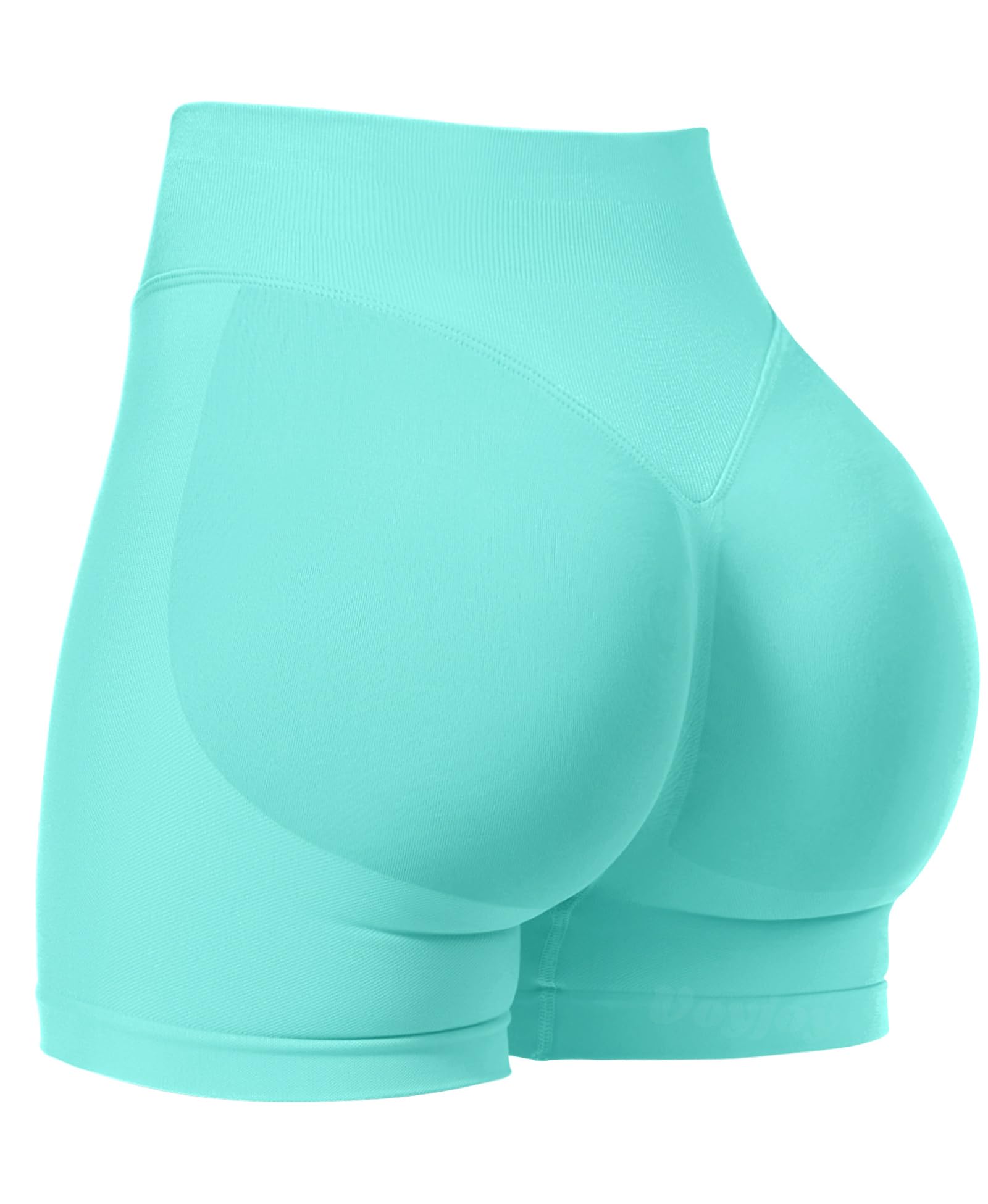 VOYJOY Women Workout Impact Shorts 4.5" Scrunch Butt Lifting Gym Shorts Seamless Booty Biker Shorts — view 70