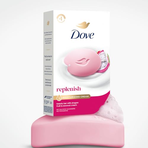 Image of Dove Dragon Fruit Beauty Bar Soap 6 Count, Cleanser, 3.75 oz I beauty bar