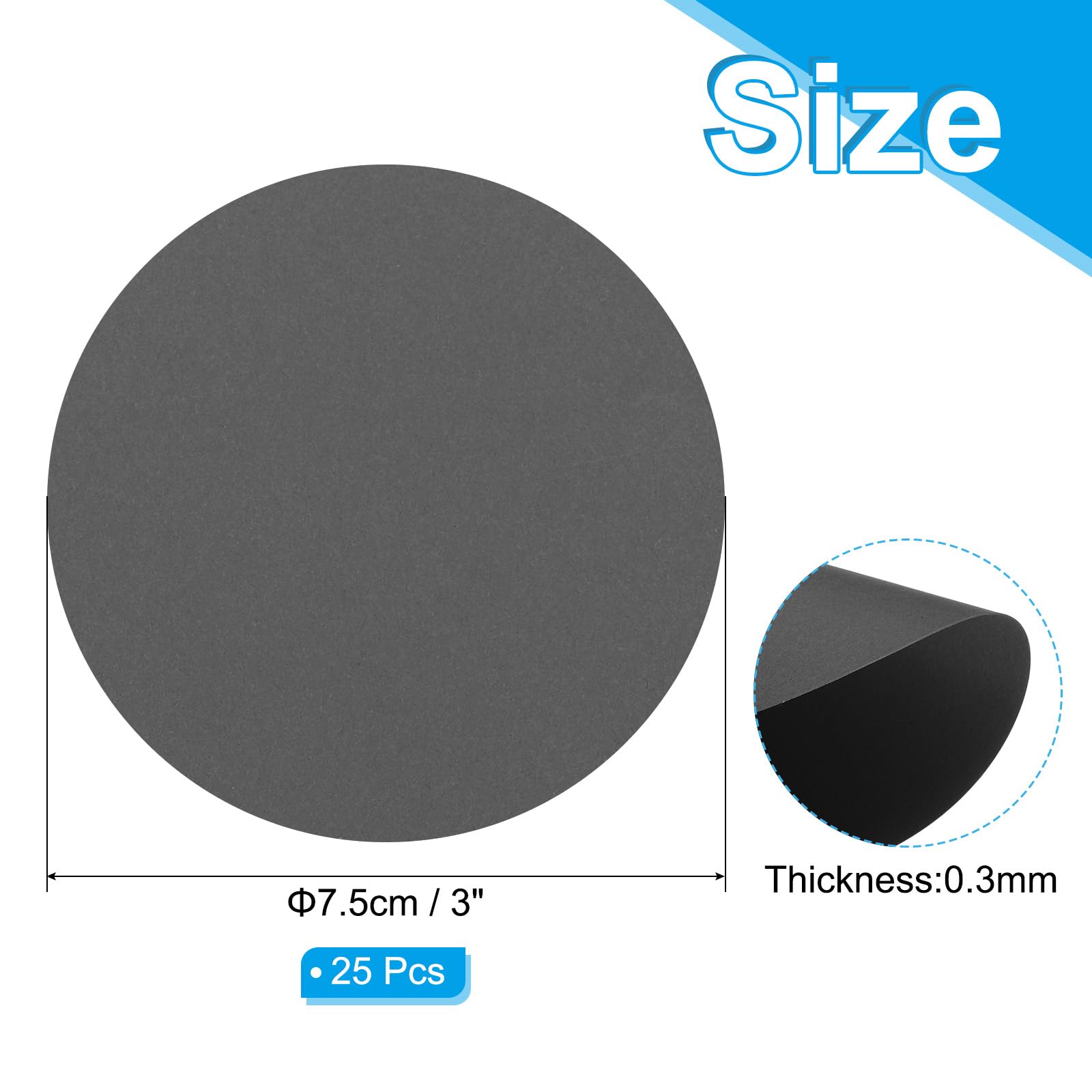 PATIKIL 3inch Circle Card Stock - Image 2