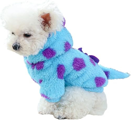 Miniatura 1 de Chihuahua Yorkie - Sudadera de forro polar cálida y acogedora sudadera con capucha para perro de Navidad para perros pequeños, chaqueta de invierno