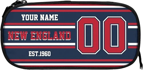 Miniatura 8 de RIAWARME Estuche personalizado de Cincinnati con número de nombre, caja de lápices personalizada estilo fútbol, estuche personalizado para