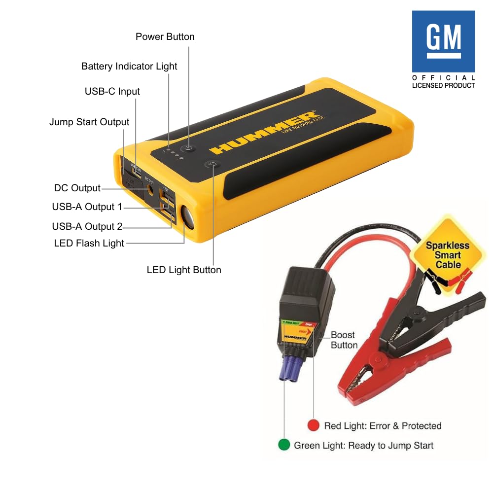 Buy Hummer HX Jump Starter for Car Battery… | Global