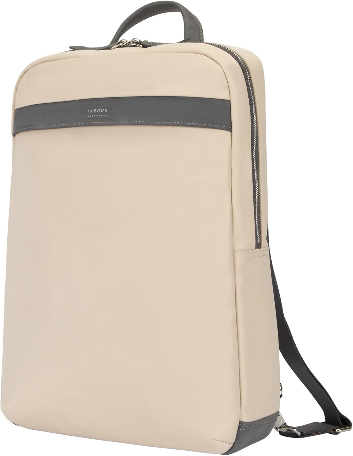 Targus 15" Newport Laptop Backpack, Tan - Men’s and Women’s Fashion Forward Backpack for Business and Travel, Fits Laptops Up To 15" (TBB59906GL)