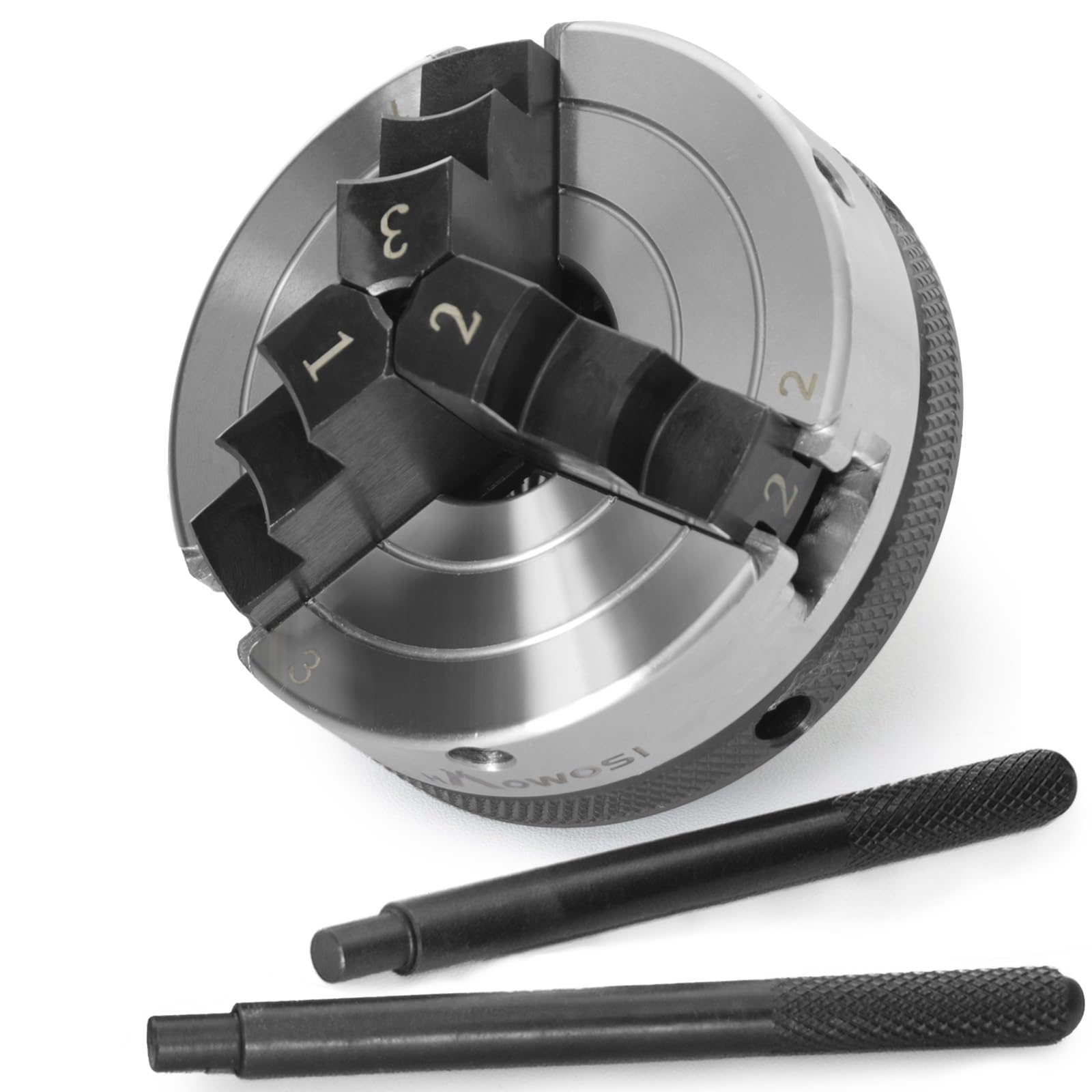 Wood Lathe Chuck 3 Inch 3 Jaw,Self-Centering Lathe Chucks for Woodturning with 1 x 8TPI Thread,for Woodworking Lathe Tools