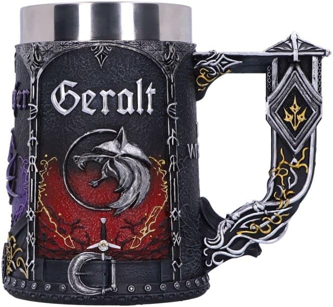 The Witcher PreRelease: Breaking Records Already 9 Nemesis Now Officially Licensed The Witcher Trinity Tankard, Black, 15.5cm