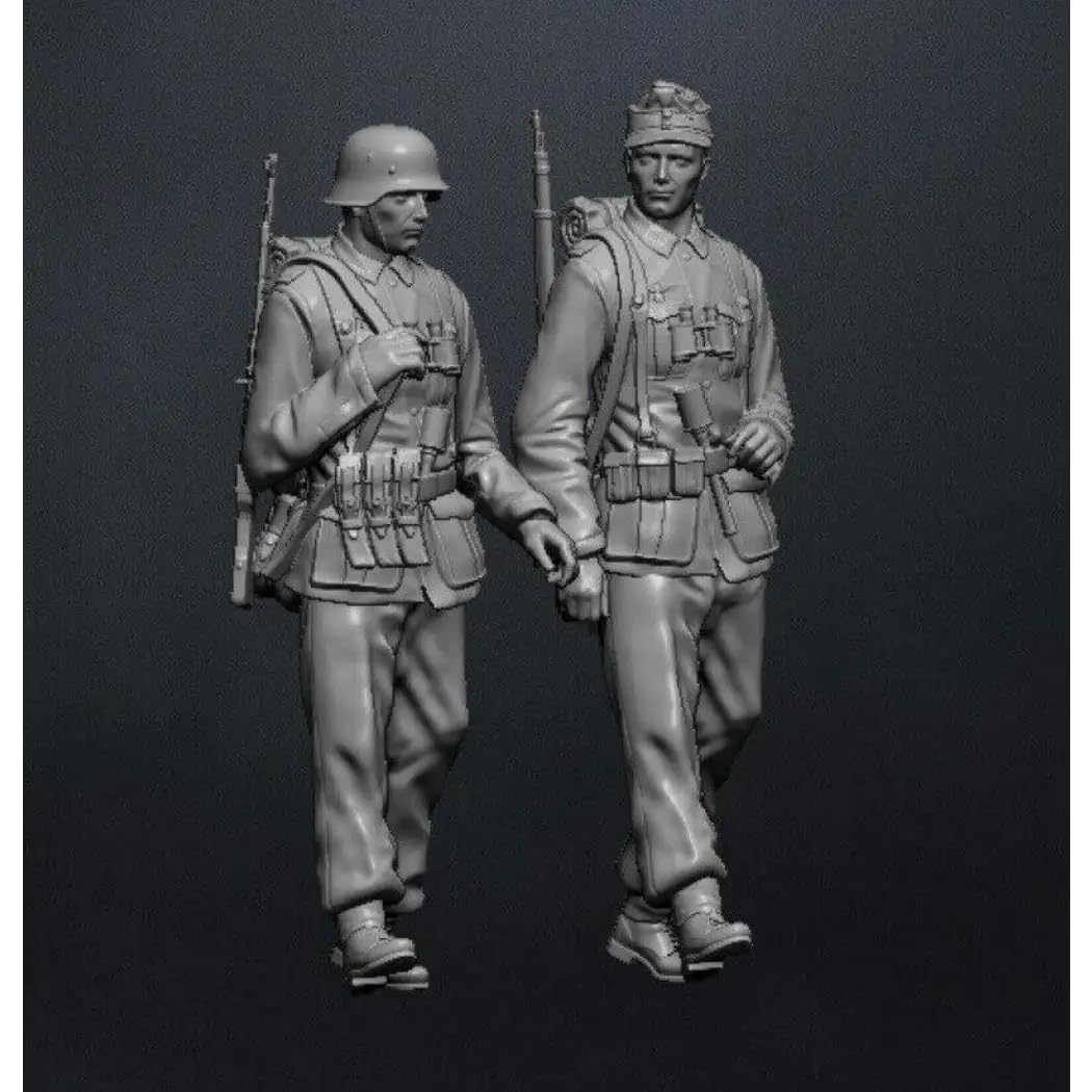 Kits d'impression 3D soldats allemands 1/16 non peints GM2 - 7