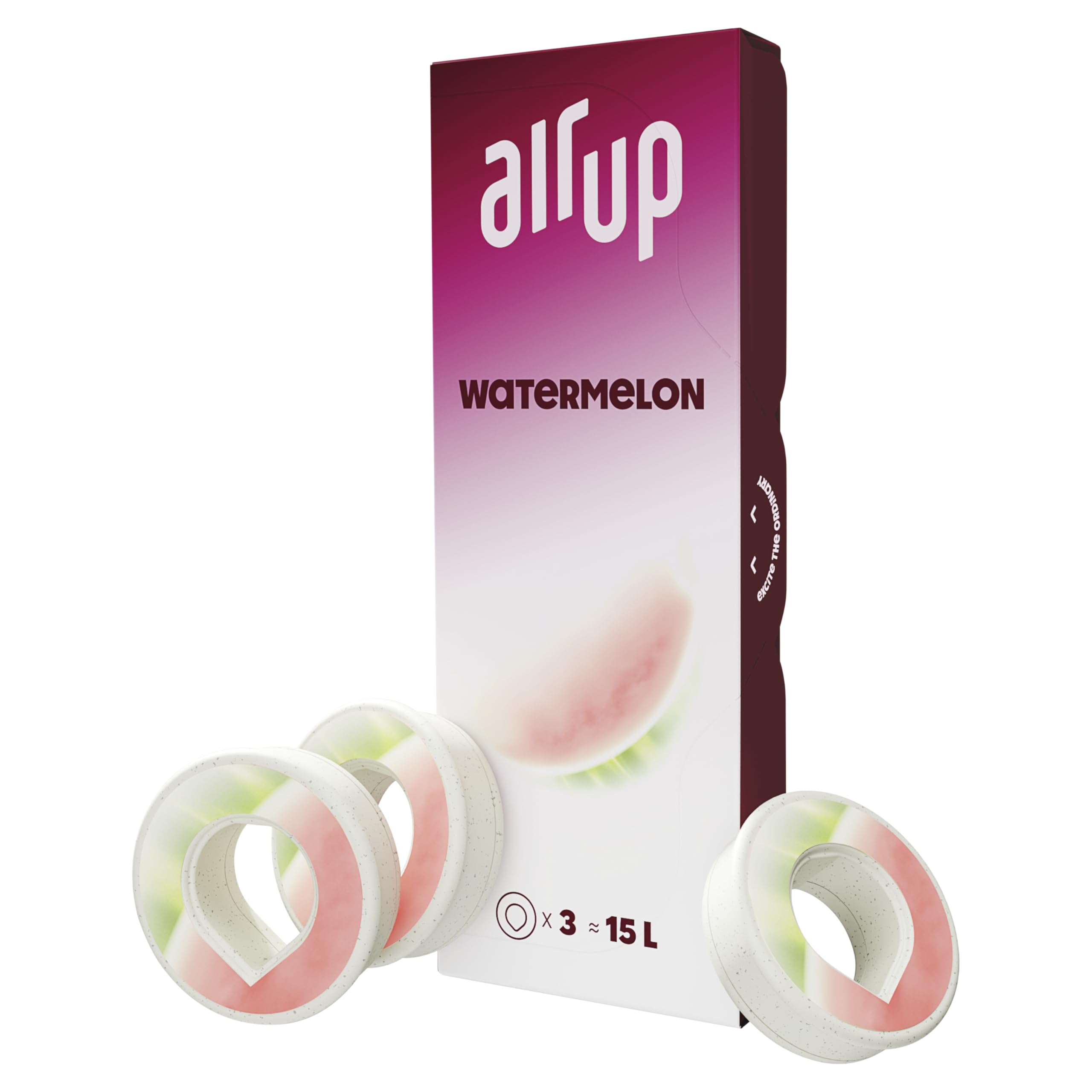 air up® Watermelon - Juego de cata para 15 litros de sabor a sandía, sabor a sandía, para botella original Air up®