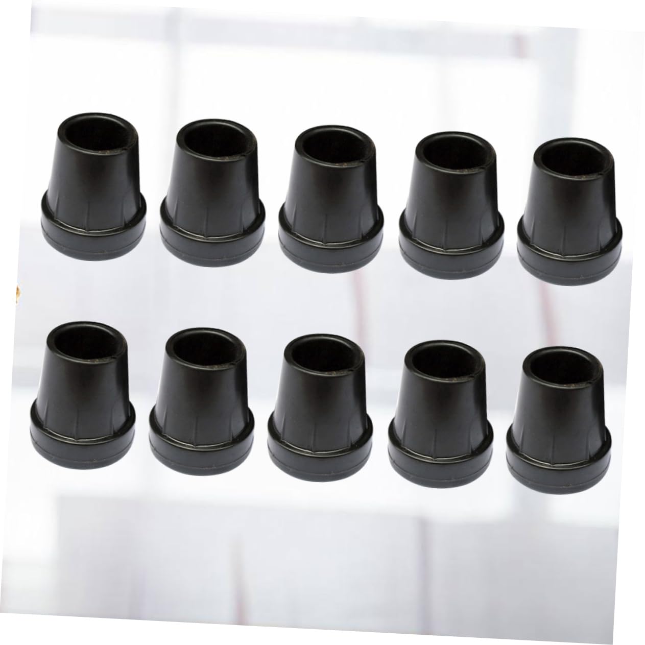 COLLBATH Cane Tips for Elderly Walking Cane Foot Pad Leg Tips Anti-Skid Plastic Walking Stick Ferrule Protector