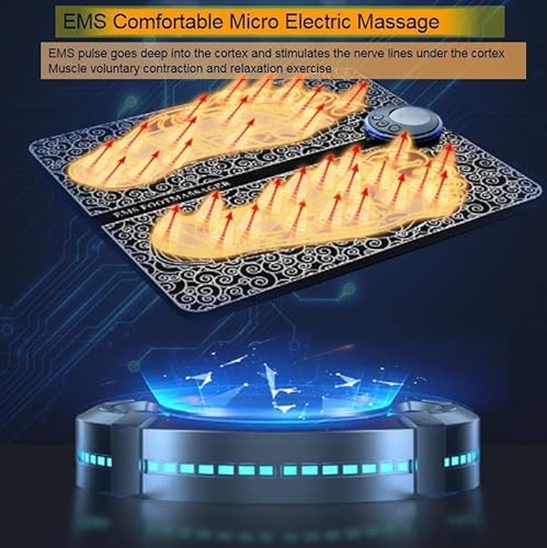 Foot Massager Mat Electric Feet Acupressure Pad Acupuncture Massager Legs Circulation Machine Anti Fatigue Sore Feet Relief Device Relaxation Gifts For Women Men #TOP2