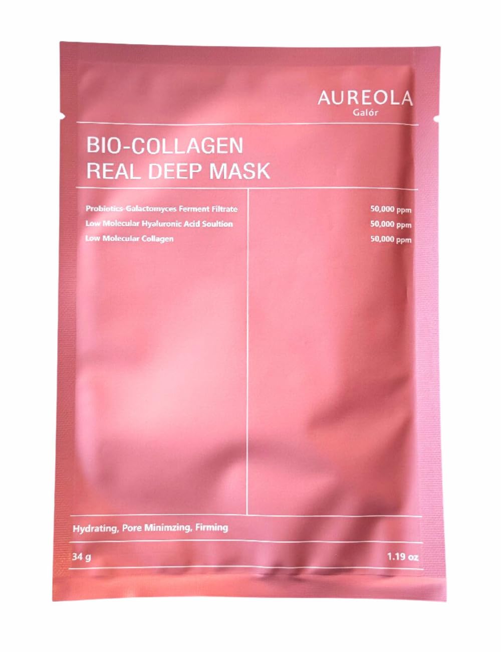 Bio-Collagen Sheet Mask (4 Pack), Hydrating & Firming Face Mask, Korean Skin Care Collagen Mask for Dry & Aging Skin, Winter Hydration for All Skin Types - Image 2