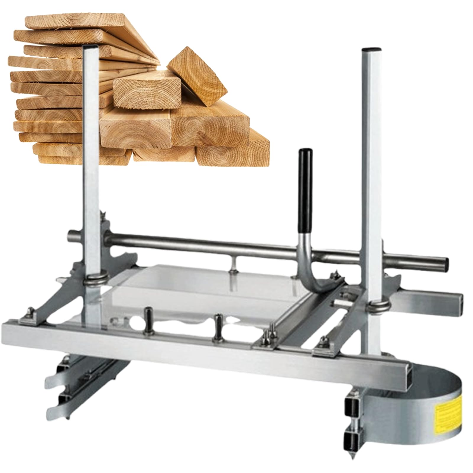 Afilador de Motosierra de 24", fresadora de tablones portátil, Herramienta afiladora de motosierras, motosierras con Longitud de Acero de 12 a 24", Altura y Ancho Ajustables