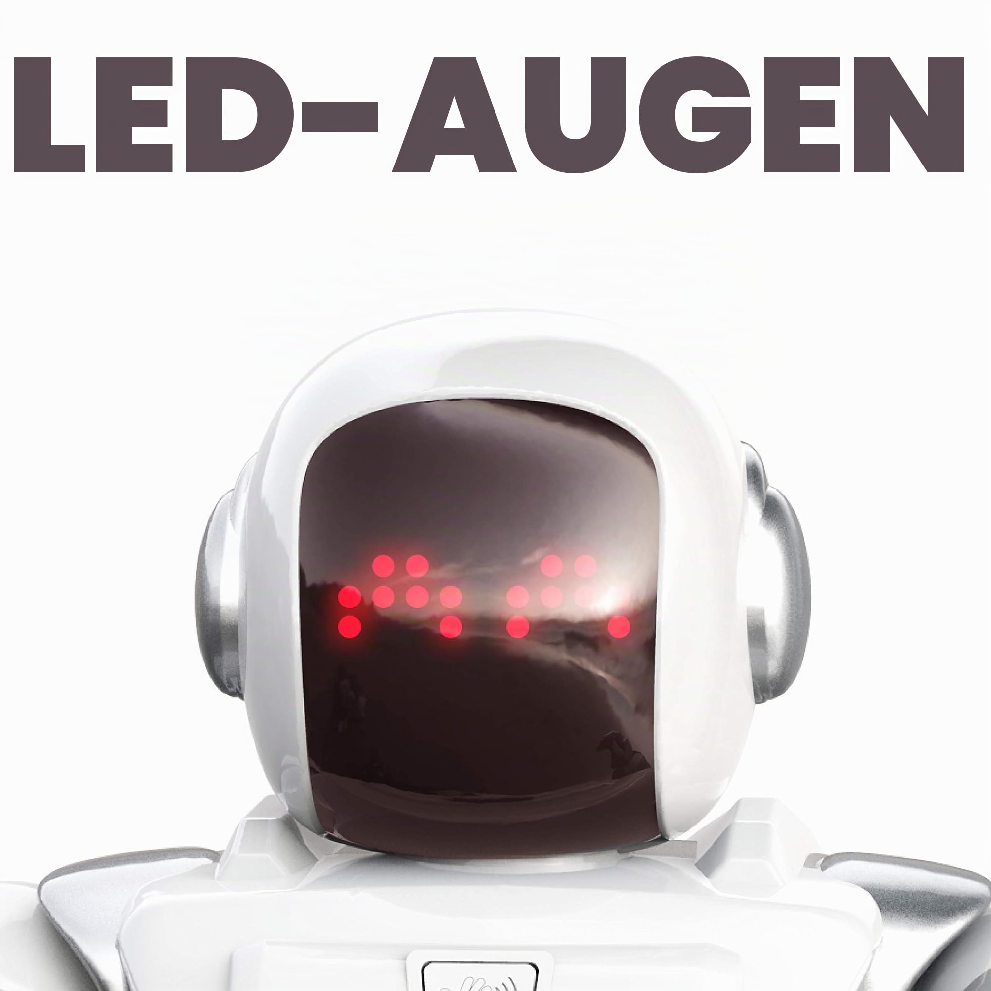 YCOO 88071 Programm A BOT X by Silverlit, Ferngesteuerter Roboter, programmierbar, Ton- und Lichteffekte, Bewegungssensoren, multidirektionale Steuerung, Reichweite 1m, 40 cm, weiß, ab 5 Jahren