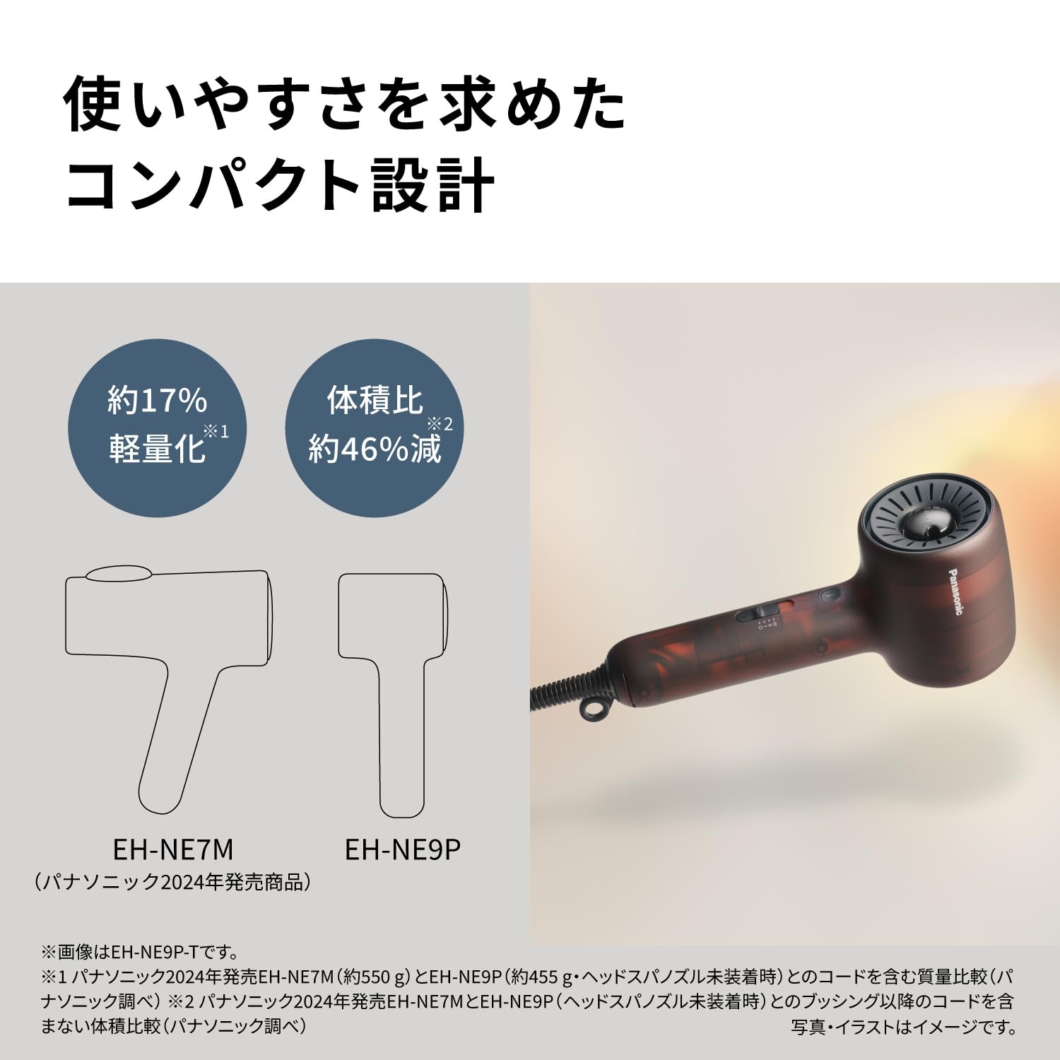 Amazon.co.jp: パナソニック ドライヤー イオニティ コンパクト 軽量