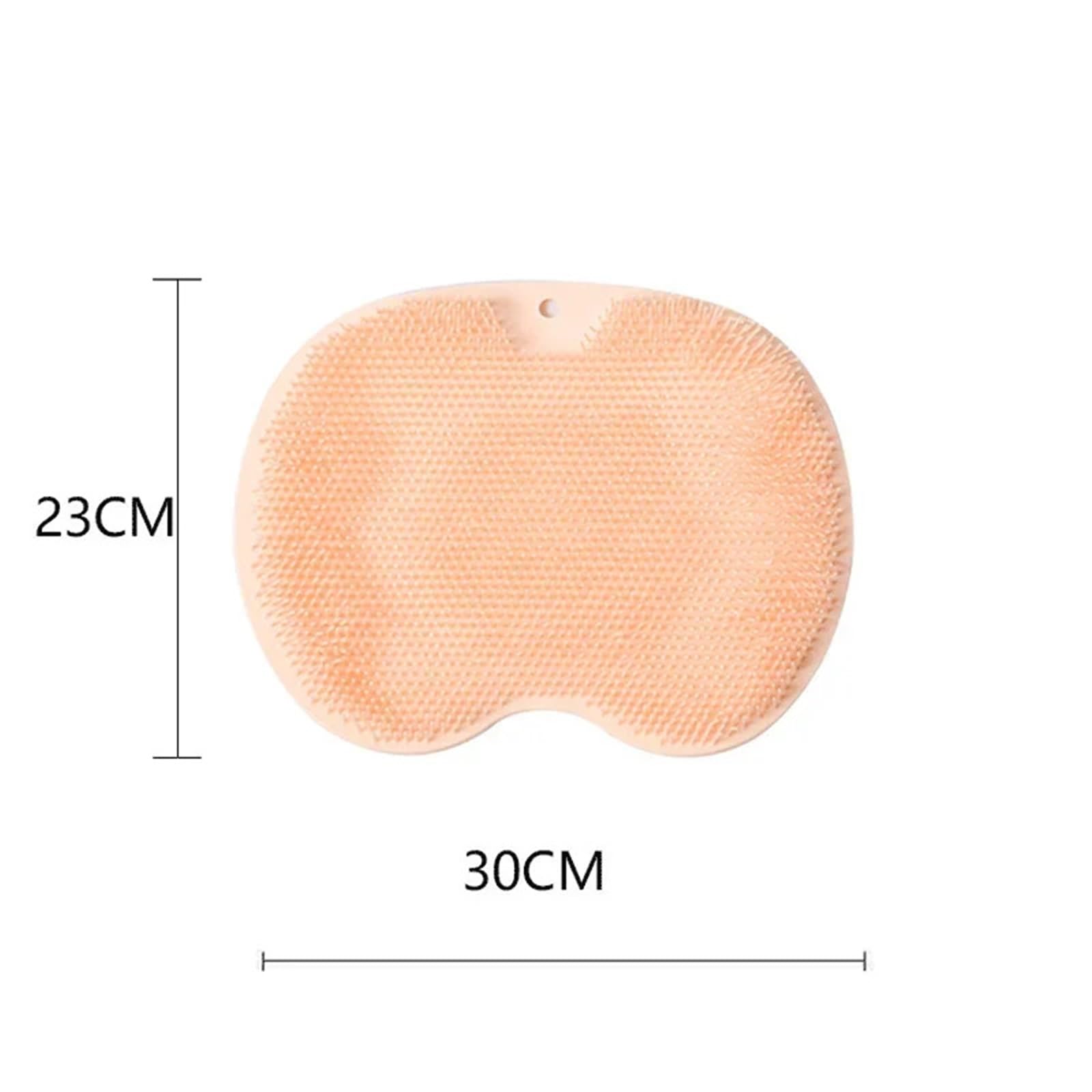 matka do peelingu, 6 szt. Leniwa szczotka do masażu pleców wielofunkcyjna mata stóp kąpieli(Grey)
