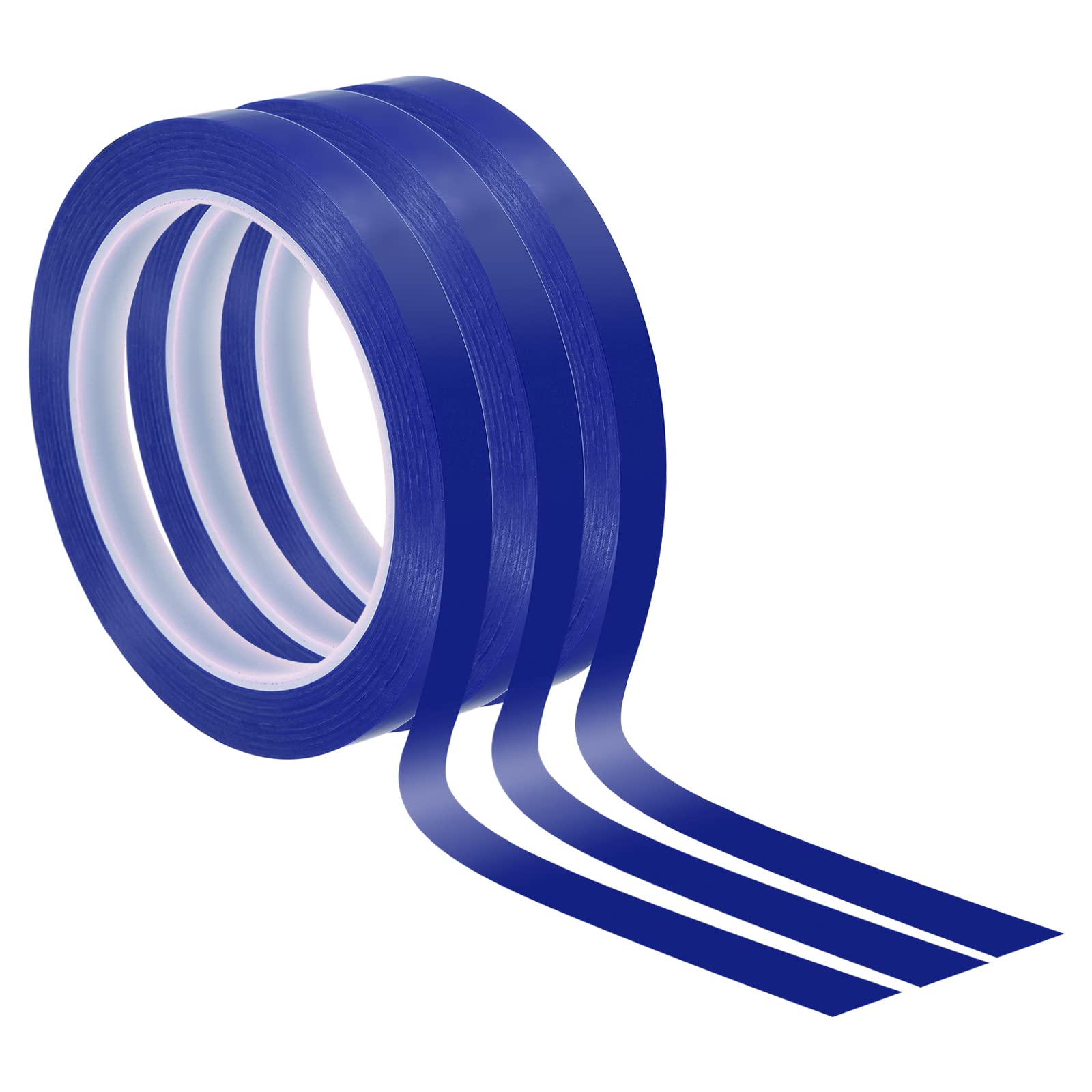 PATIKIL Whiteboard Tape 10mm X 66m, 3 Pack Thin Dry Erase Tape for Graphic Chart Marking DIY Art Blue