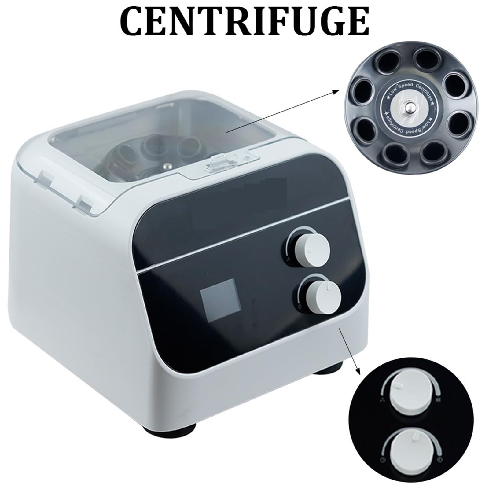 Centrífuga de sobremesa de laboratorio, Centrífuga de laboratorio eléctrica, máquina de práctica médica, suministros de suero aislado PRP, 4000rpm, 1920xg Digital(8 holes)