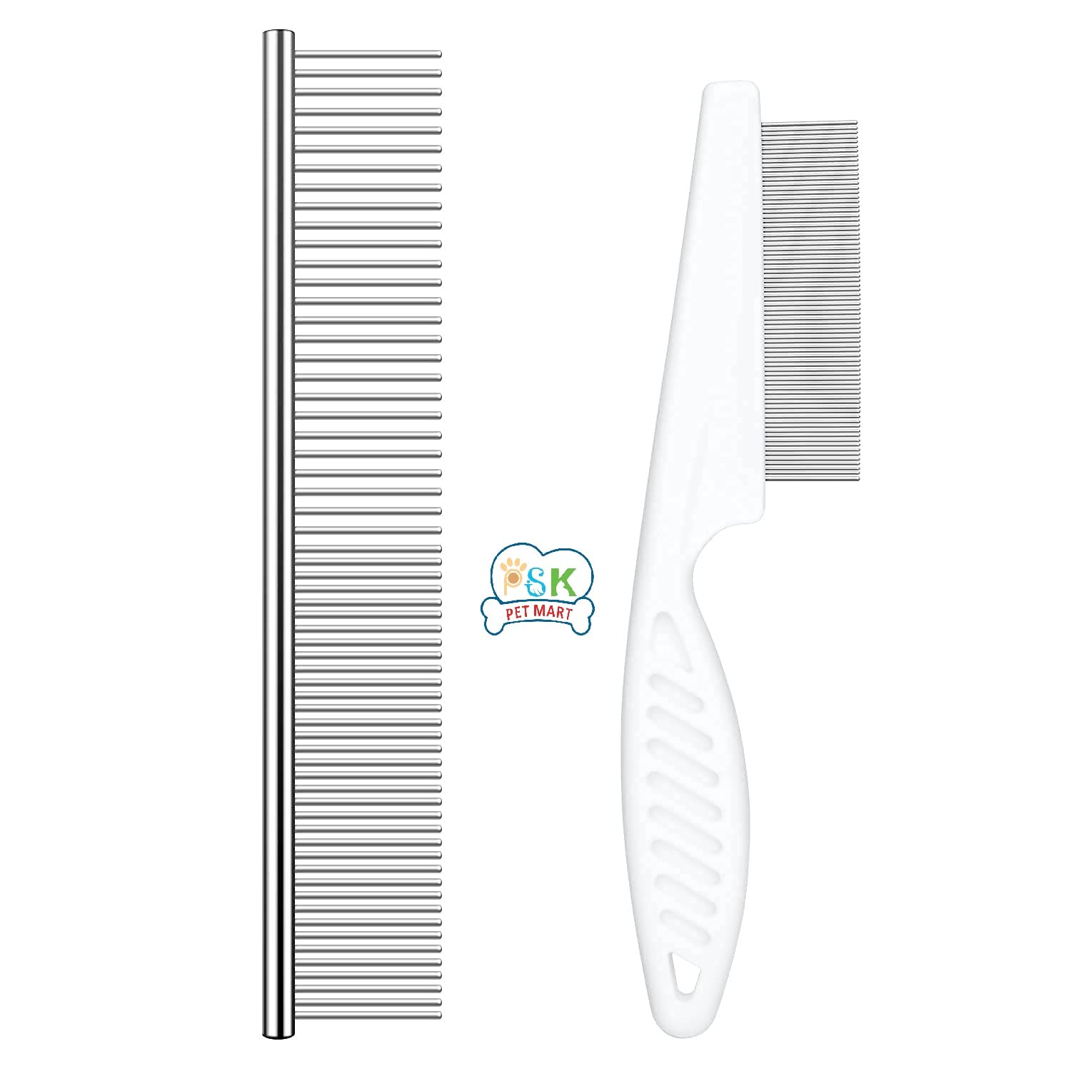 PSK PET MART Combo Of Dog Cat Grooming Comb and Flea Comb For Dogs, Cats, Rabbit and Puppies (Pack of 2) (B0B29477C2) Amazon Price History, Amazon Price Tracker