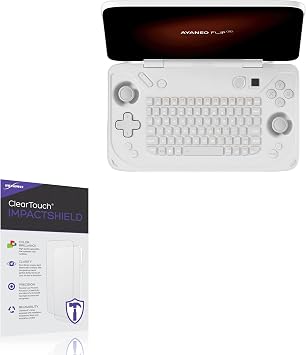 BoxWave Screen Protector Compatible with Ayaneo Flip KB - ClearTouch ImpactShield 2-Pack, Impenetrable Screen Protector Flexible Film