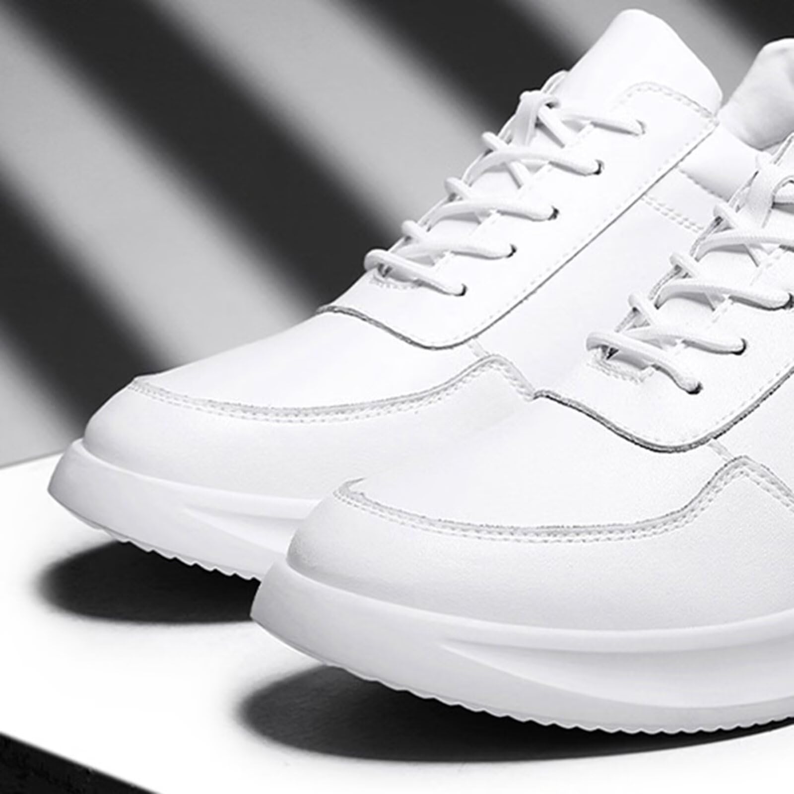 Scarpe rialzanti Invisibili da Uomo con Rialzo - Scarpe da Ginnastica Eleganti alla Moda con Lacci 2,36'' Casual Passeggio