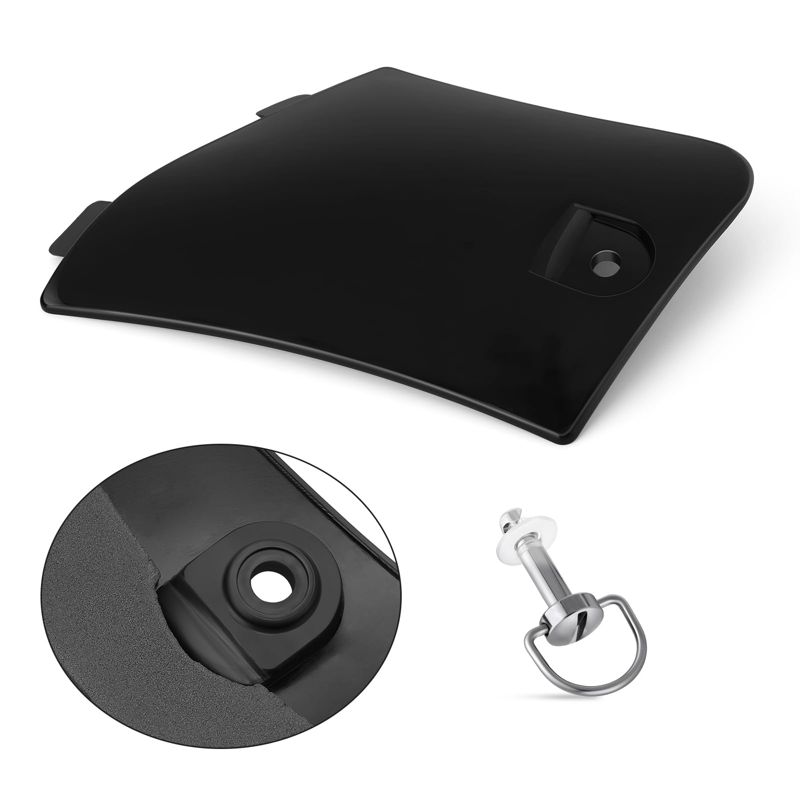 Amazon.com: M MATI Utility Storage Box Cover Lid Black & Stud Lock