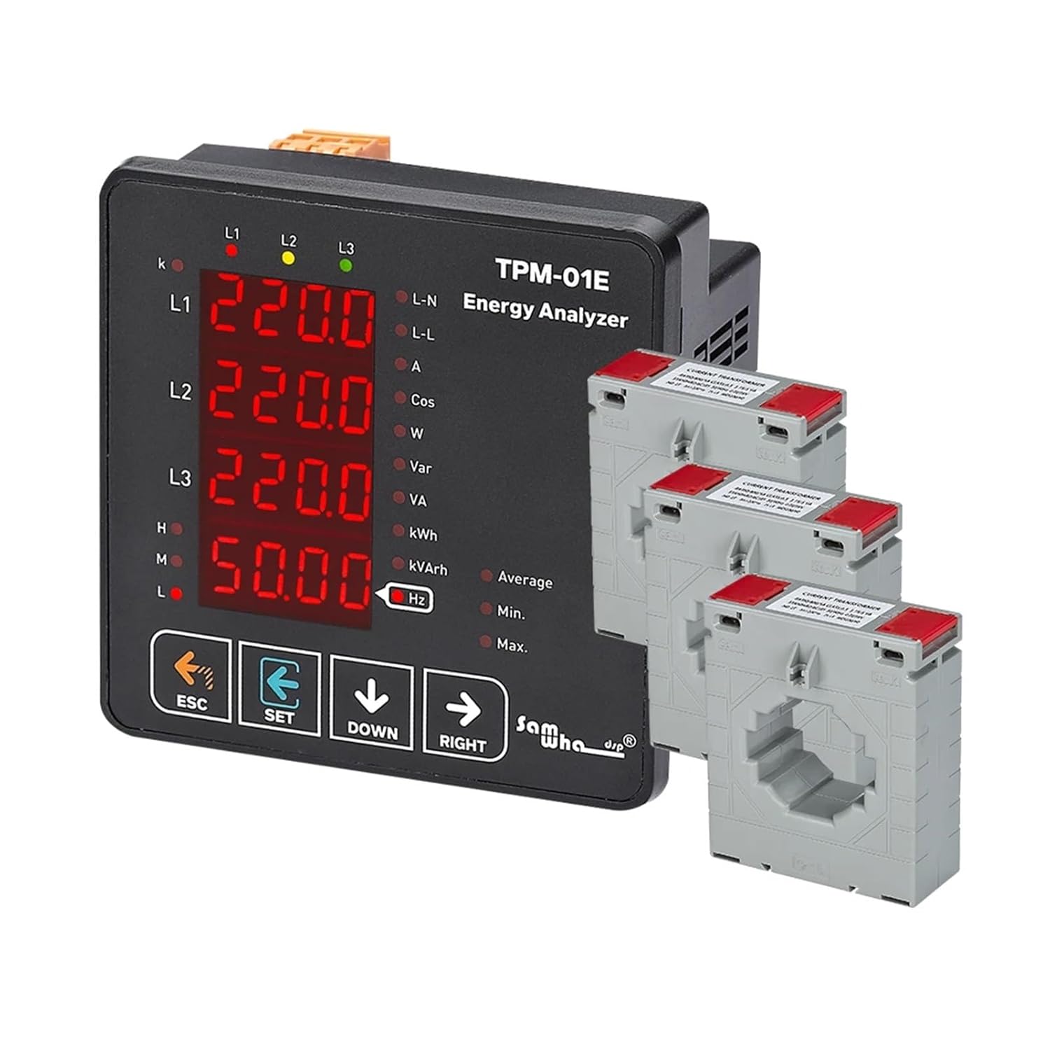 TPM-01E Energy Analyzer Multimeter 3P&4W(3CT 50A)
