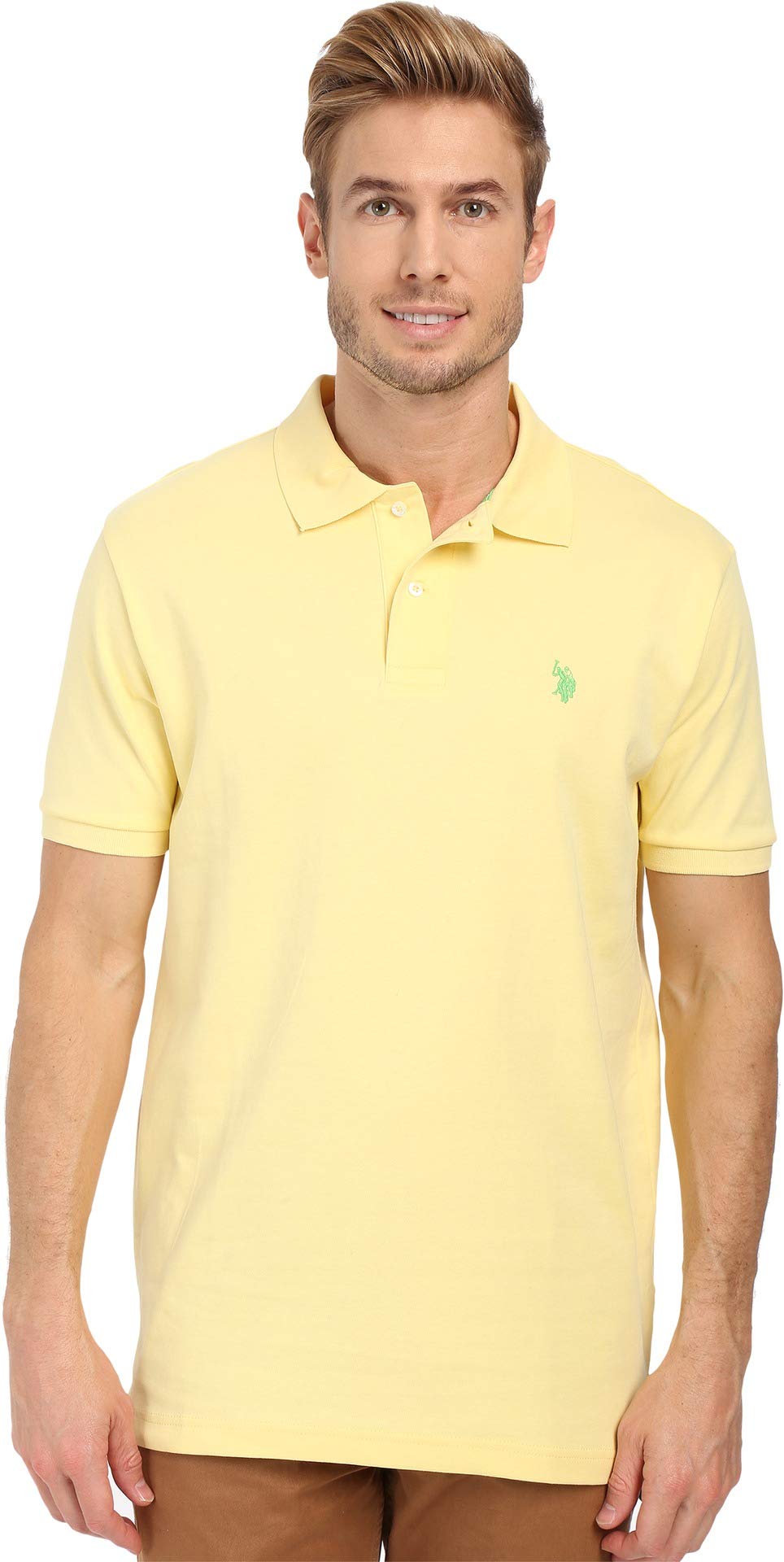 U.S. Polo Assn.Mens Solid Interlock Polo Shirt Polo Shirt