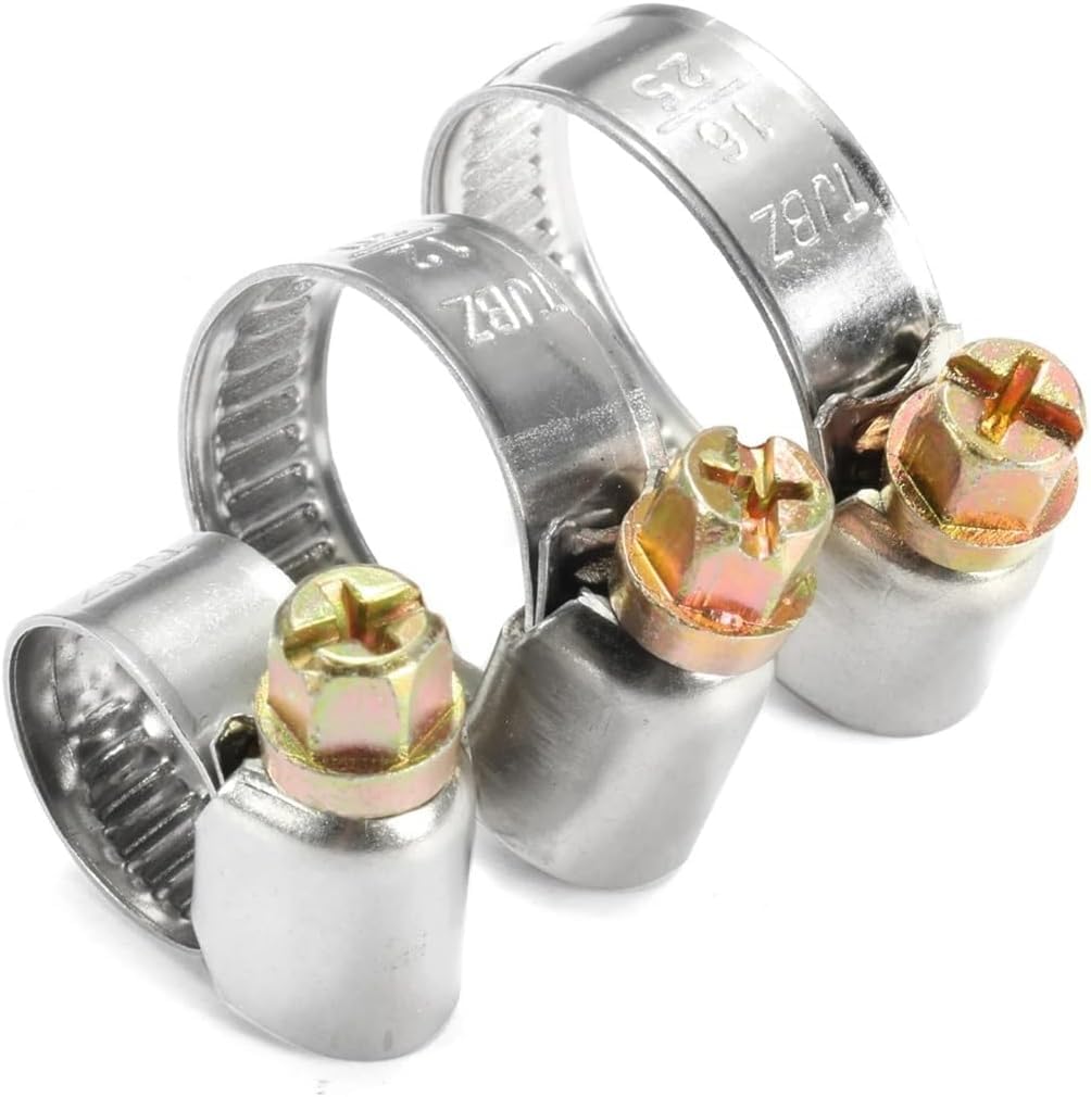 Colliers de serrage, Colliers De Serrage En Acier Inoxydable, 5/10 Pièces