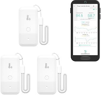 30% off: YoLink Smart Wireless Thermometer Hygrometer, 3-Pack, Wide Temp Range for Freezer, Fridge, Green House, Pet …