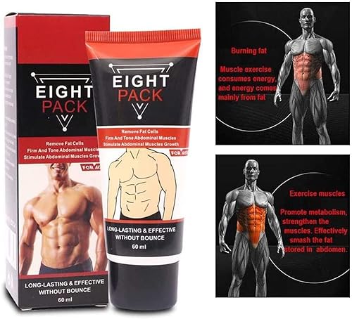 Miniatura 4 de Crema abdominal, músculo abdominal anticelulítico y masaje reafirmante paquete de ocho abdominales quemador de grasa abdominal pérdida de peso crema