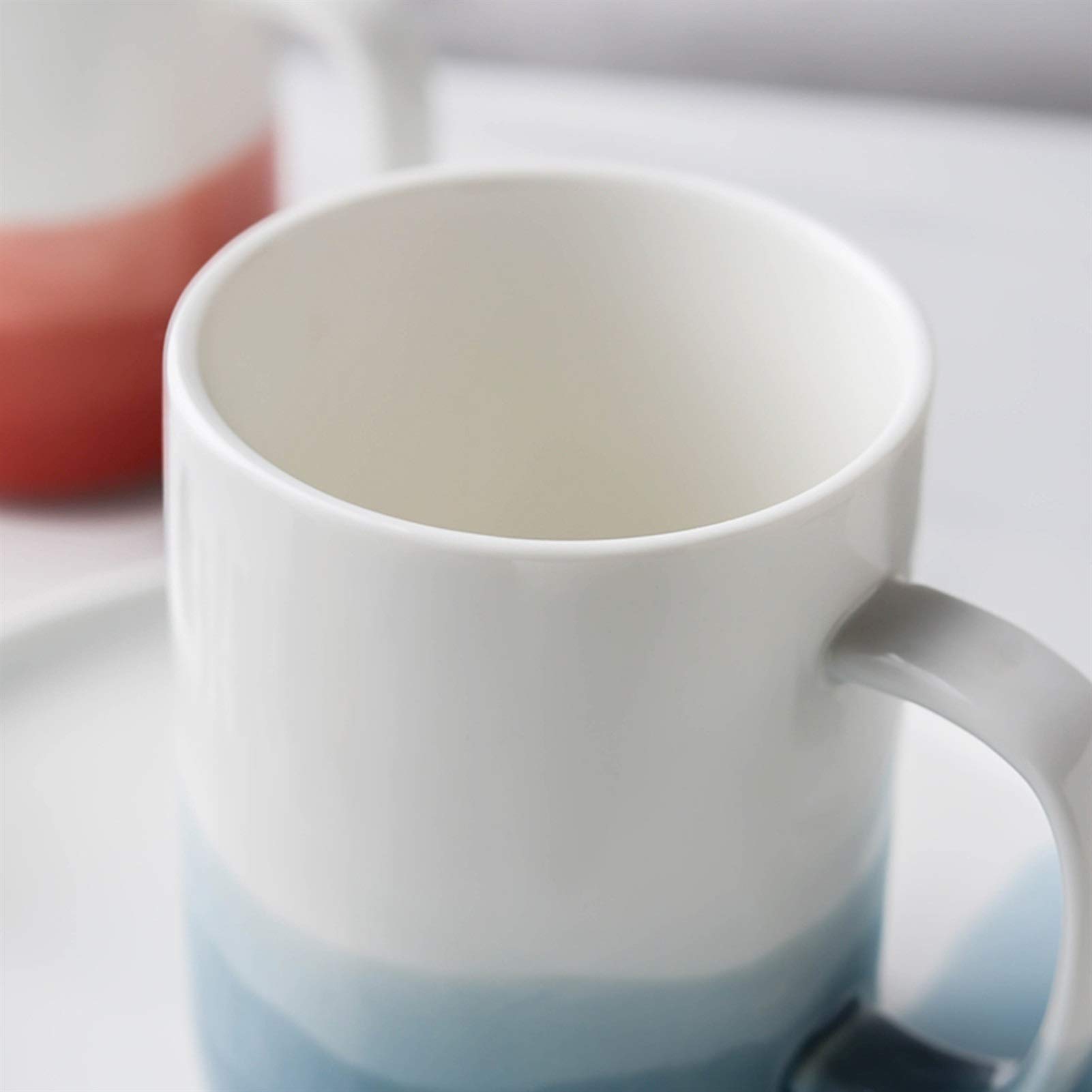 Tazza da caffè, Tazza da tè Tazza da Acqua con Manico Tazza da caffè Creativa per Ragazzi e Ragazze Adatta per Ufficio, casa e Scuola (C)