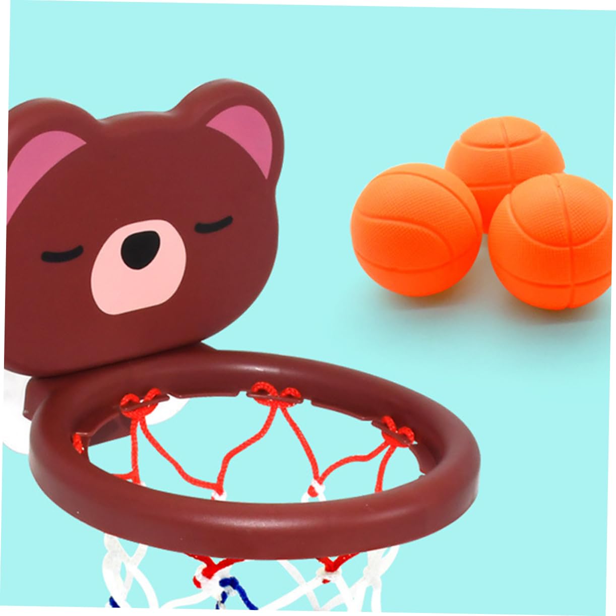 Veemoon Suction Cup Basketball Hoop, Cartoon Basketball Hoop Suction Cup Basketball Hoop for Outdoor Basketball Shooting Game