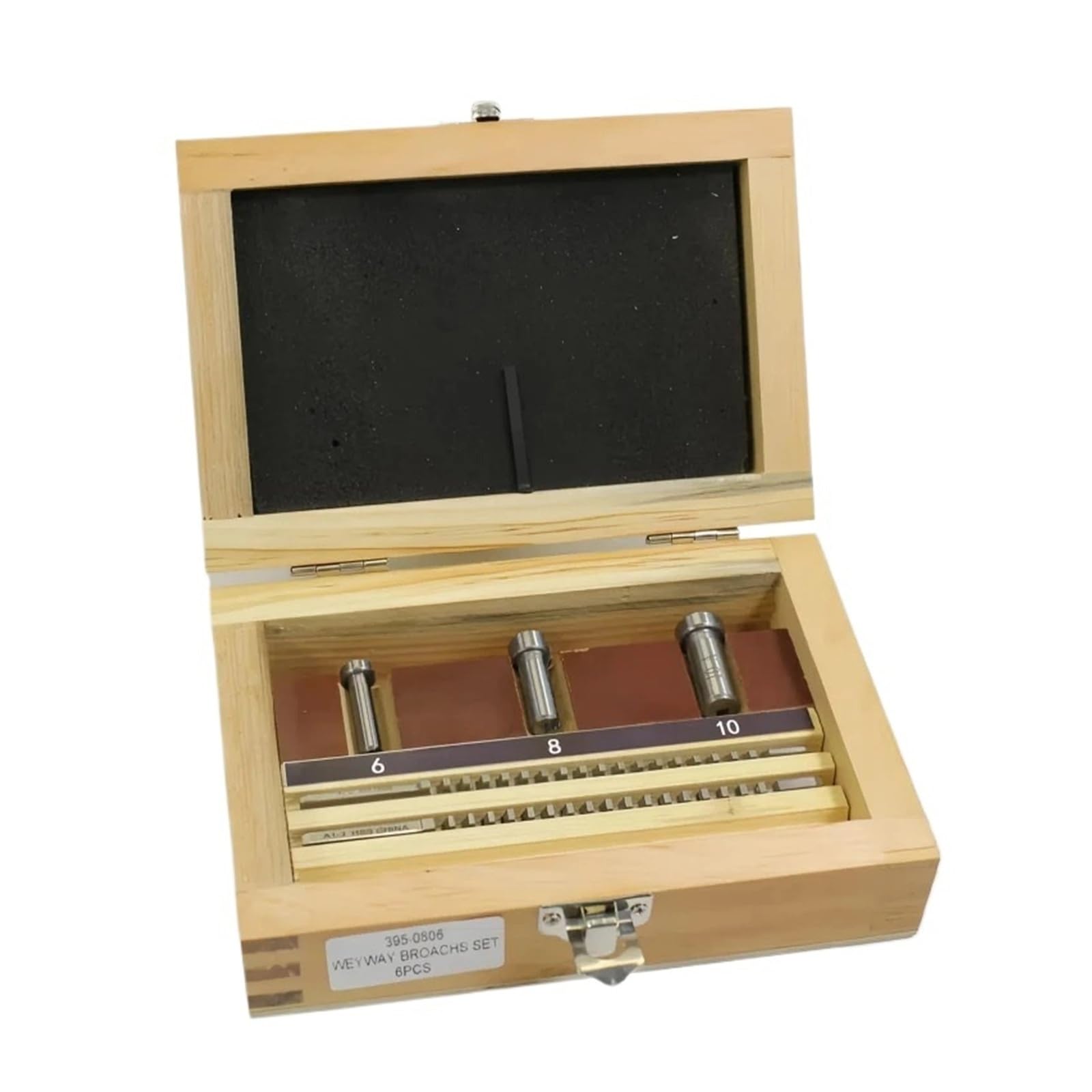 Juego de 6 Brocas de chavetero de Acero de Alta Velocidad de Tipo Empuje, tamaño métrico, para máquinas de Corte CNC, Herramientas para metalurgia, tornos y Otros Trabajos en Metal.