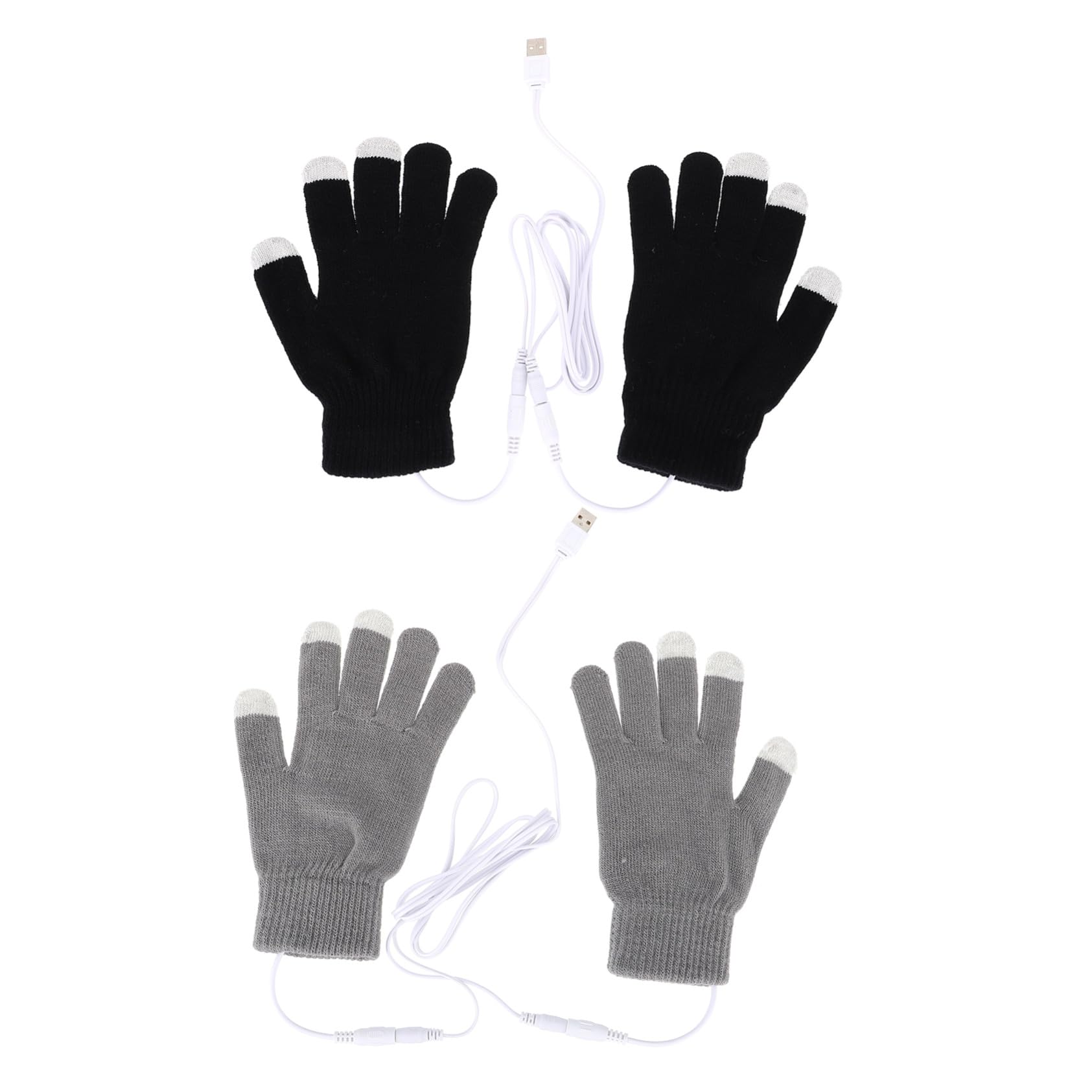 Manos frías al usar el móvil Guantes calefactados USB táctiles 8