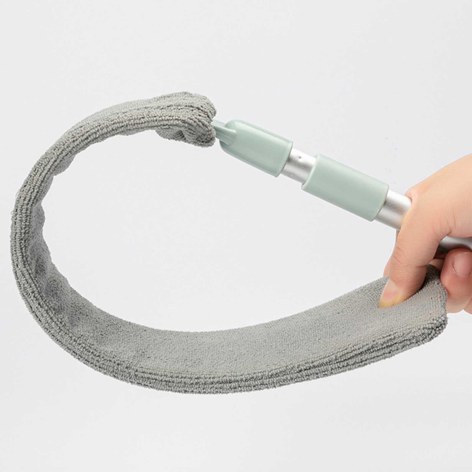 Pulitore per polvere – Spazzola con manico lungo sotto l'apparecchio, strumento retrattile per la pulizia di spazi stretti, spazzatrice flessibile | Pratico accessorio profondo per i battiscopa de