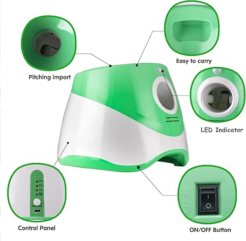 Miniatura 2 de Lanzador automático de bolas para perros, distancia de 10 a 30 pies, para interiores y exteriores, máquina de búsqueda de perros para perros