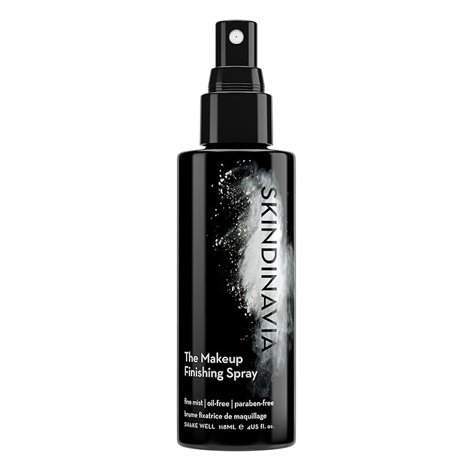 Skindinavia The Makeup Finishing Spray Classic Makeup Setting Spray Cooling Fine Mist 4.0 Oz i##e##s: Long-Lasting Up to 16+ Hours ^^ All-Day Wear ^^ Waterproof ^^ Heat-Resistant :i##e##s