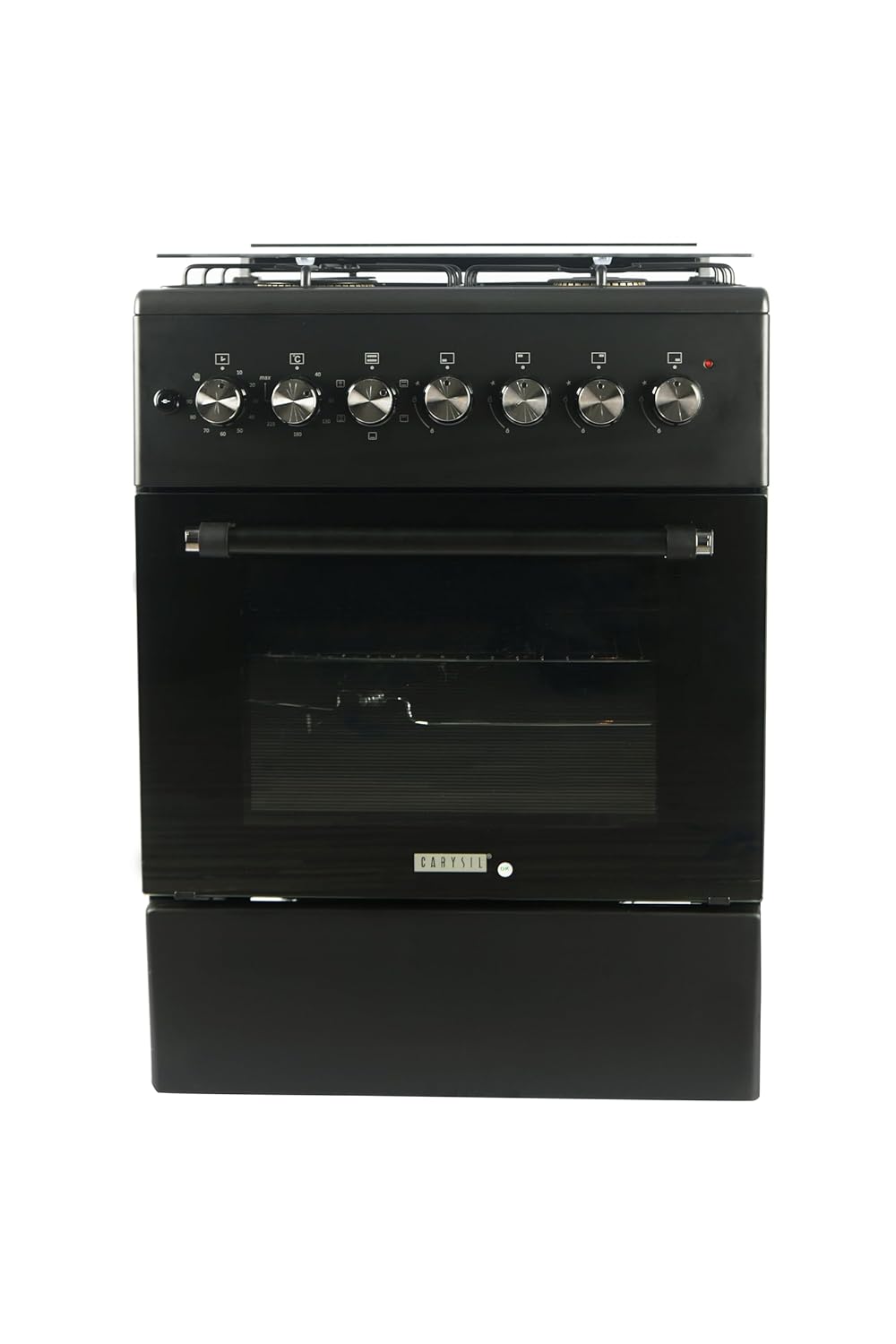 Carysil 4 Burners Stainless Steel Auto Ignition Cooking Range (Black