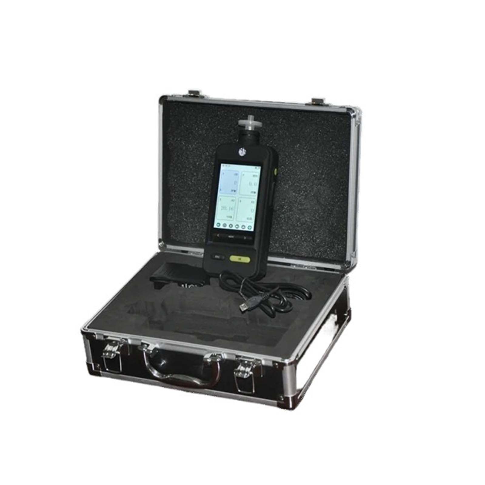 Detector portátil de Gas nitrógeno, Alarma Sonora y Luminosa, analizador electrónico de pureza de Gas N2 (Volumen 0-100%) for hogares y vehículos recreativos. Interior/Exterior