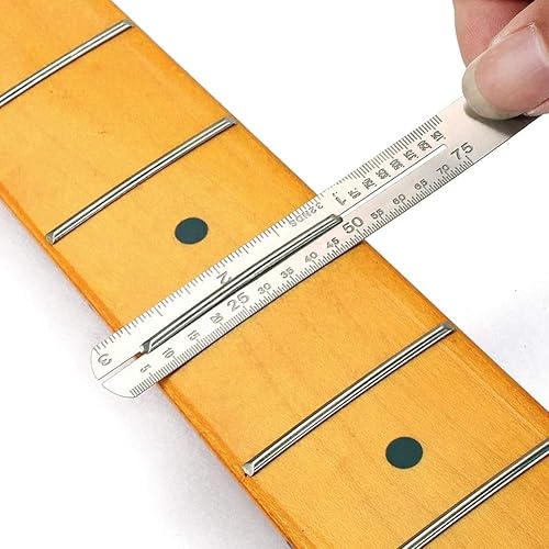Miniatura 3 de Protector de trastes de diapasón de acero inoxidable, herramienta de reparación con báscula polaca para guitarra y bajo, 2 unidades